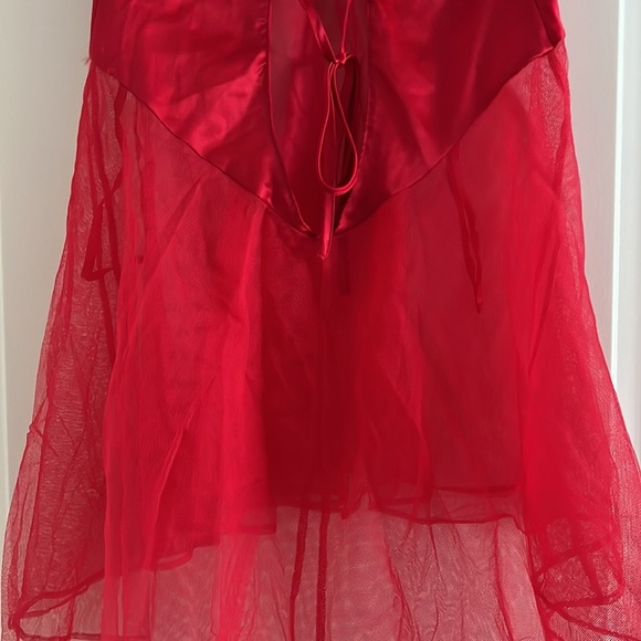 Victoria Secret Red Babydoll Negligee Size Small - Picture 6 of 8